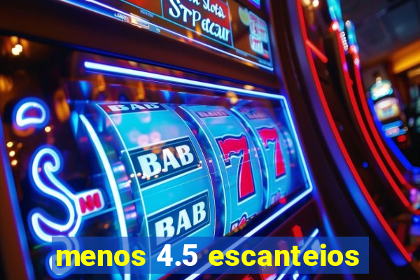 menos 4.5 escanteios